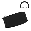 Crysendo Replacement Headphone Headband Cover Flexible Zipper Pad Protector Compatible with Son-y 1000X, 1000XM2, 1000XM3, 1000XM4, 100abn, XB950BT Headphone (Black)