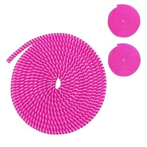 crysendo 15m metallic spiral cable protector wrap hot pink pack of 3