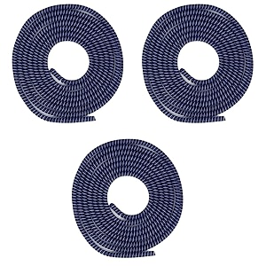 crysendo spiral cable protector and cord winder 3 pcs blue for earphones