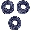 Crysendo Spiral Cable Protector and Cord Winder, 3 pcs, Blue, for Earphones