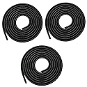 Crysendo Spiral Triple Colors 1.5 Meters Cable Protector | Full Size Cable Cord Charger Protector Saver Winder for Mobile Phone, Charging Cable, Earphones (Crimson Red - 3 Pcs)