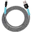 Crysendo Cable Winder Protector Spiral 2 Pcs 1.5m + 4 Cable Clips, 3 Colors