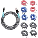 Crysendo Spiral Cable Protector and Cord Winder, 10 pcs, 20 pcs, Plastic
