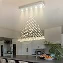 CRYSTA WORLD Raindrop K9 Crystal Modern Chandelier