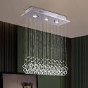 CRYSTA WORLD Raindrop K9 Crystal Modern Chandelier