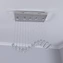 CRYSTA WORLD Raindrop K9 Crystal Modern Chandelier
