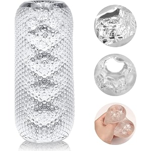 crystal clear 3d textured massage roller handheld muscle relaxation tool with lifelike water channel design