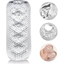 Crystal Clear 3D Textured Massage Roller, Handheld Muscle Relaxation Tool with Lifelike Water Channel Design