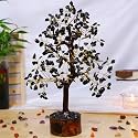 Black Tourmaline Crystal Tree Handmade Home Decor Items Crystal Bonsai Tree Showpiece for Home Decor Vastu Gift Items for Home Decoration Hall Decoration Items Healing Crystals Tree