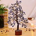 Lapis Lazuli Crystal Tree Handmade Home Decor Items Crystal Bonsai Tree Showpiece for Home Decor Vastu Gift Items for Home Decoration Hall Decoration Items Healing Crystals Tree Gifts