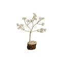 Protective Black Tourmaline Tree Handmade Natural Gemstone Tree for Shielding and Grounding Energy in Home Decor Crystal Tree Home Decor (Citrine Small Tree 108 Beads)
