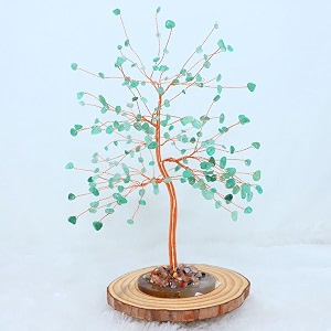 protective black tourmaline handmade natural gemstone tree for shielding and grounding energy in home decor green aventurine 204 beads