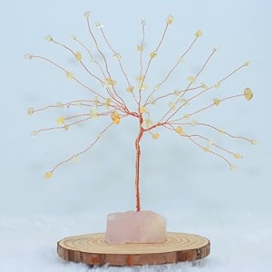 protective black tourmaline tree handmade natural gemstone tree for shielding and grounding energy in home decor crystal tree home decor citrine 63 beads