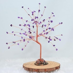 protective black tourmaline tree handmade natural gemstone tree for shielding and grounding energy in home decor crystal tree home decor amethyst tree cp 108 beads