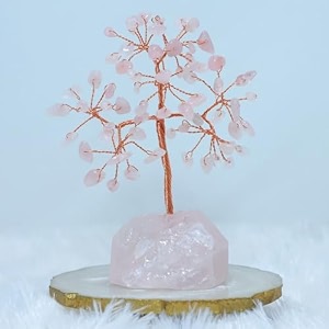 protective black tourmaline tree handmade natural gemstone tree for shielding and grounding energy in home decor crystal tree home decor rose quartz with rq 63 beads