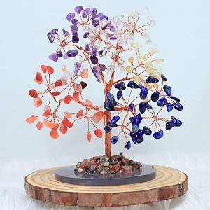 protective black tourmaline tree handmade natural gemstone tree for shielding and grounding energy in home decor crystal tree home decor seven chakra tree 162 beads