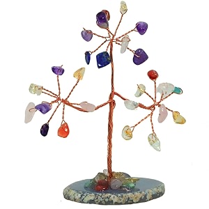protective black tourmaline handmade natural gemstone tree for shielding and grounding energy in home decor seven chakra 27 beads