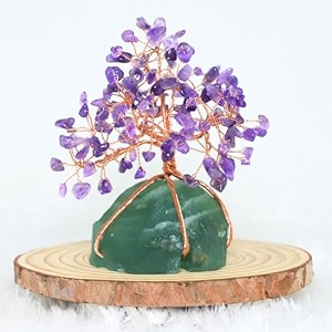 protective black tourmaline tree handmade natural gemstone tree for shielding and grounding energy in home decor crystal tree home decor amethyst tree 135 beads