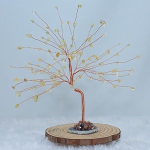 protective black tourmaline tree handmade natural gemstone tree for shielding and grounding energy in home decor crystal tree home decor citrine small tree 108 beads