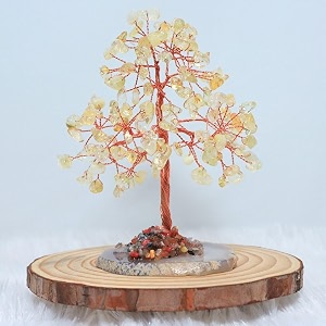 protective black tourmaline handmade natural gemstone tree for shielding and grounding energy in home decor citrine 126 beads