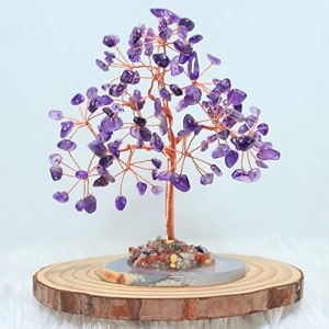 protective black tourmaline tree handmade natural gemstone tree for shielding and grounding energy in home decor crystal tree home decor amethyst 126 beads