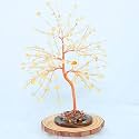 Protective Black Tourmaline Tree Handmade Natural Gemstone Tree for Shielding and Grounding Energy in Home Decor Crystal Tree Home Decor (Citrine Tree 204 Beads)