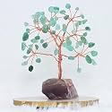 Protective Black Tourmaline Tree Handmade Natural Gemstone Tree for Shielding and Grounding Energy in Home Decor Crystal Tree Home Decor (Green Aventurine with AM 63 Beads)