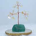 Protective Black Tourmaline Handmade Natural Gemstone Tree for Shielding and Grounding Energy in Home Decor (Citrine Tree 27 Beads)