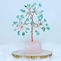 Protective Black Tourmaline Tree Handmade Natural Gemstone Tree for Shielding and Grounding Energy in Home Decor Crystal Tree Home Decor (Green Aventurine with RQ 63 Beads)