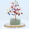 Protective Black Tourmaline Tree Handmade Natural Gemstone Tree for Shielding and Grounding Energy in Home Decor Crystal Tree Home Decor (Citrine Small Tree 108 Beads)