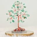 Protective Black Tourmaline Tree Handmade Natural Gemstone Tree for Shielding and Grounding Energy in Home Decor Crystal Tree Home Decor (Green Aventurine Tree 63 Beads)