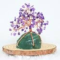 Protective Black Tourmaline Tree Handmade Natural Gemstone Tree for Shielding and Grounding Energy in Home Decor Crystal Tree Home Decor (Amethyst Tree 135 Beads)