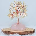 Protective Black Tourmaline Tree Handmade Natural Gemstone Tree for Shielding and Grounding Energy in Home Decor Crystal Tree Home Decor (Citrine Tree with RQ 108 Beads)