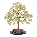 Protective Black Tourmaline Tree Handmade Natural Gemstone Tree for Shielding and Grounding Energy in Home Decor Crystal Tree Home Decor (Citrine Small Tree 108 Beads)