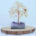 Protective Black Tourmaline Handmade Natural Gemstone Tree for Shielding and Grounding Energy in Home Decor (Citrine With AM 63 Beads)
