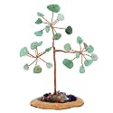 Protective Black Tourmaline Handmade Natural Gemstone Tree for Shielding and Grounding Energy in Home Decor (Green Aventurine 27 Beads)