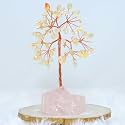 Protective Black Tourmaline Handmade Natural Gemstone Tree for Shielding and Grounding Energy in Home Decor (Citrine With RQ 63 Beads)