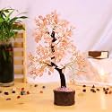 Rose Quartz Crystal Tree Handmade Home Decor Items Crystal Bonsai Tree Showpiece for Home Decor Vastu Gift Items for Home Decoration Hall Decoration Items Healing Crystals Tree Gifts