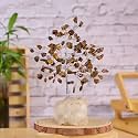 Tiger Eyes Crystal Tree Handmade Home Decor Items Crystal Bonsai Tree Showpiece for Home Decor Vastu Gift Items for Home Decoration Hall Decoration Items Healing Crystals Tree Gifts