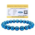 Crystal Heaven Blue Hematite Bracelet for Women Men with Healing Crystal and Reiki Stone - Beautiful Gemstone Beaded Bracelet for Balance, Harmony &amp; Positive Energy