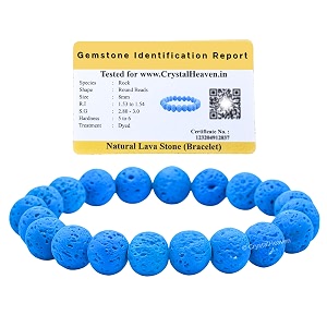 crystal heaven blue lava stone bracelet for women men with healing crystal and reiki stone - beautiful gemstone beaded bracelet for balance harmony amp positive energy
