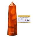 Crystal Heaven Carnelian Crystal Tower Obelisk Point