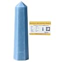 Crystal Heaven Certified Angelite Crystal Tower Obelisk