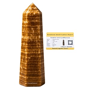 Crystal Heaven Certified Aragonite Crystal Tower Obelisk