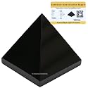 Crystal Heaven Certified Black Agate Pyramid-2" Inch Pyramid For Positive Energy,Vastu,Reiki,Feng Shui And Chakra Healing Energy Balancing