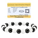 Crystal Heaven Certified Black Tourmaline Selenite Bracelet for Women Men