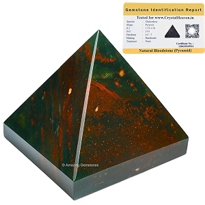 crystal heaven certified bloodstone pyramid-234 inch pyramid for positive energyvastureikifeng shui and chakra healing energy balancing