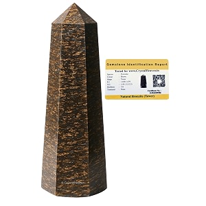 Crystal Heaven Certified Bronzite Crystal Tower Obelisk