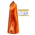 Crystal Heaven Certified Carnelian Onyx Crystal Tower
