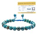 Crystal Heaven Certified Chrysocolla Bracelet for Women Men with Healing Crystal and Reiki Stone - Original Authentic Gemstone Adjustable Beaded Bracelet for Money, Wealth Success &amp; Positive Energy